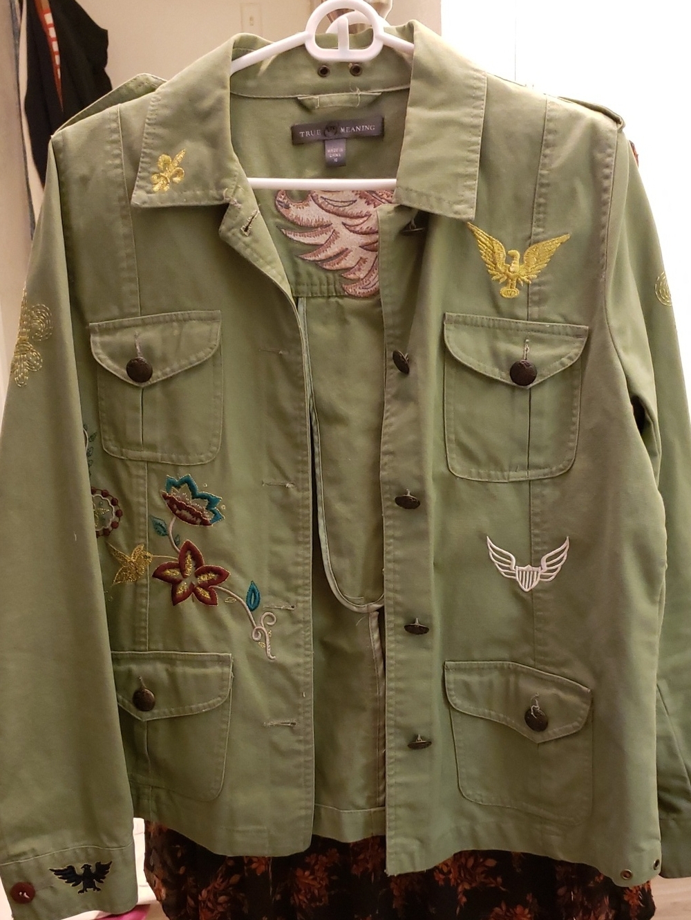 Green Jean Jacket Size 10